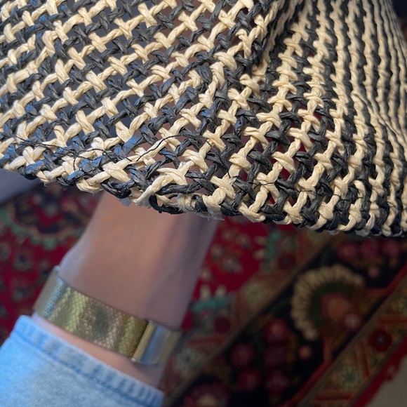 Kate Spade Black and White Women's Sun Hat - Picture 3 of 4